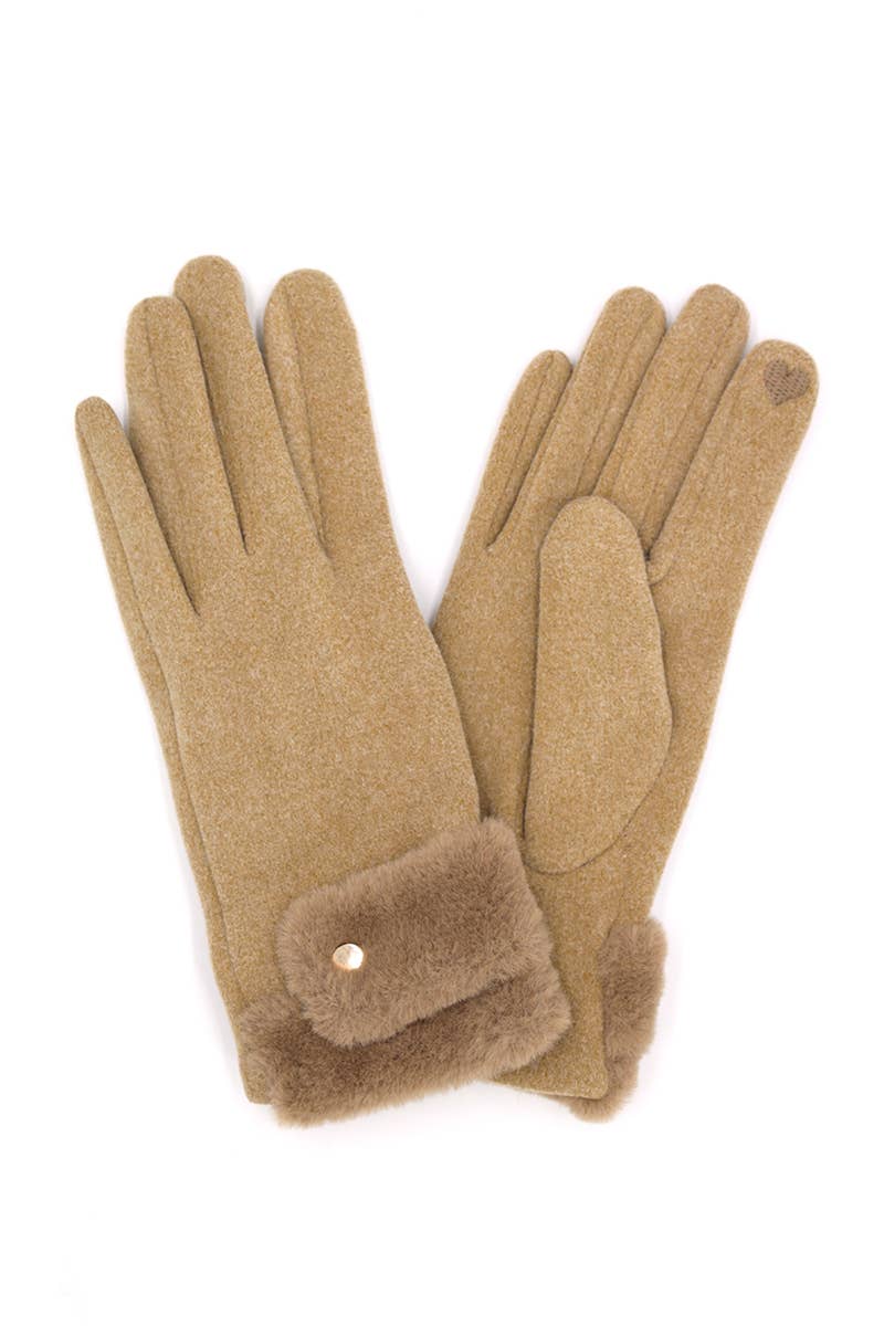 Toasted Cream Smart Touch Gloves