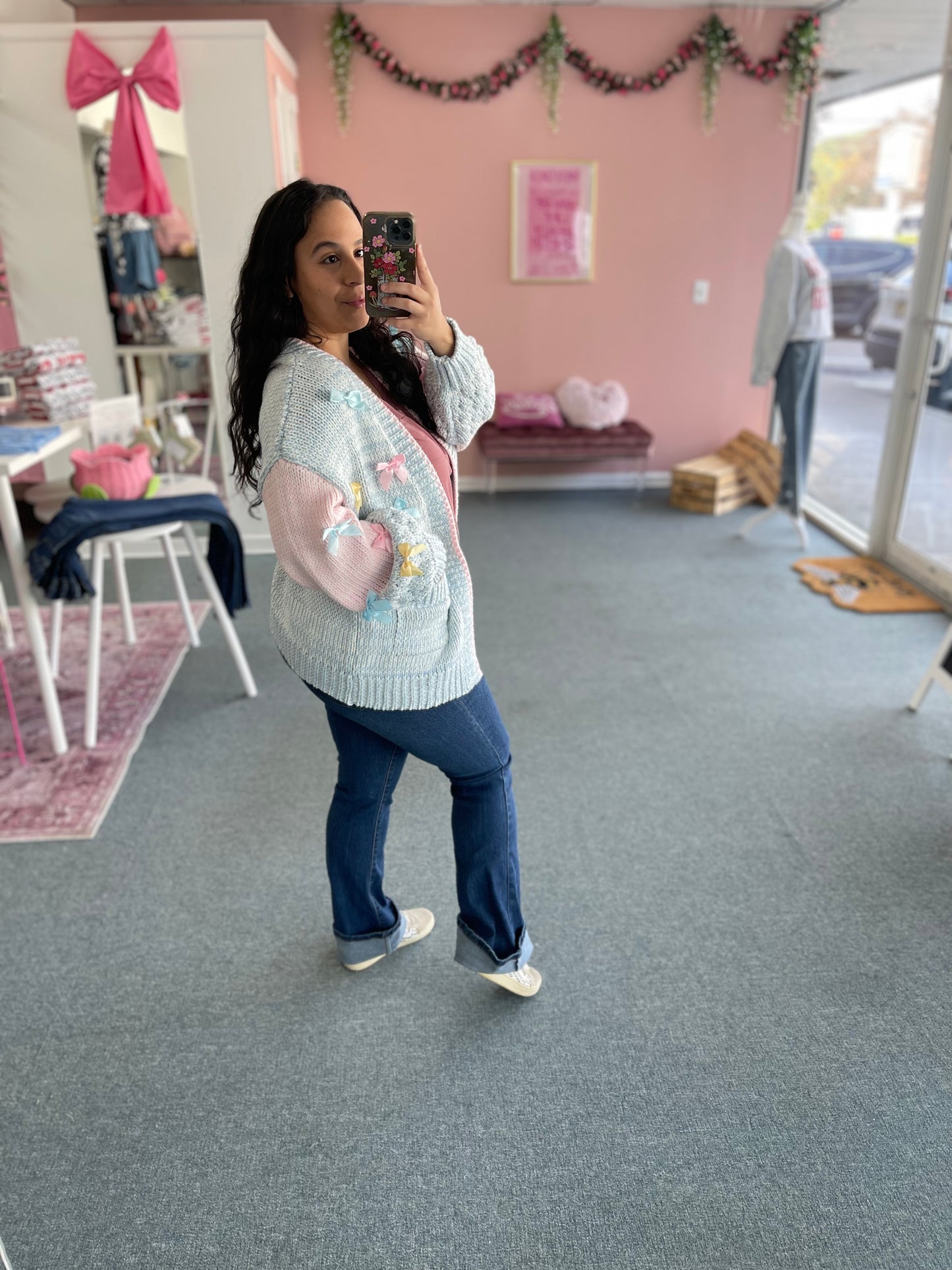 Falling for Bows Cardigan