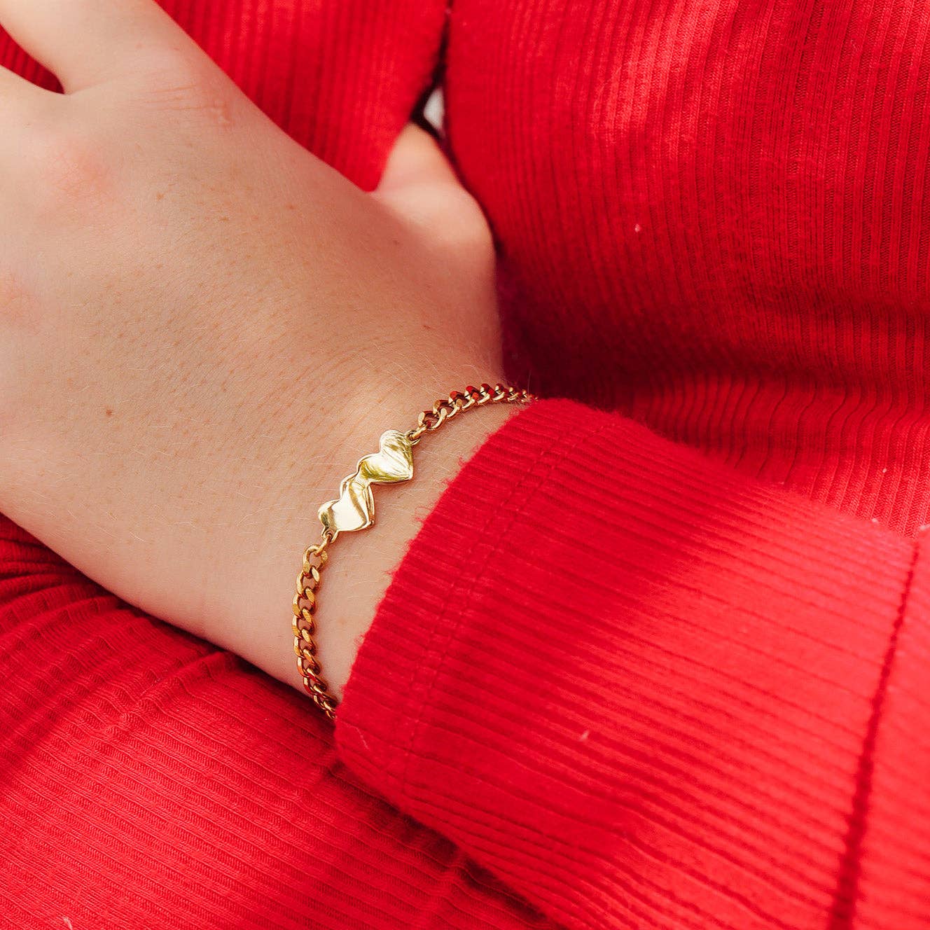 Linked with Love Stainless Steel Chain Bracelet