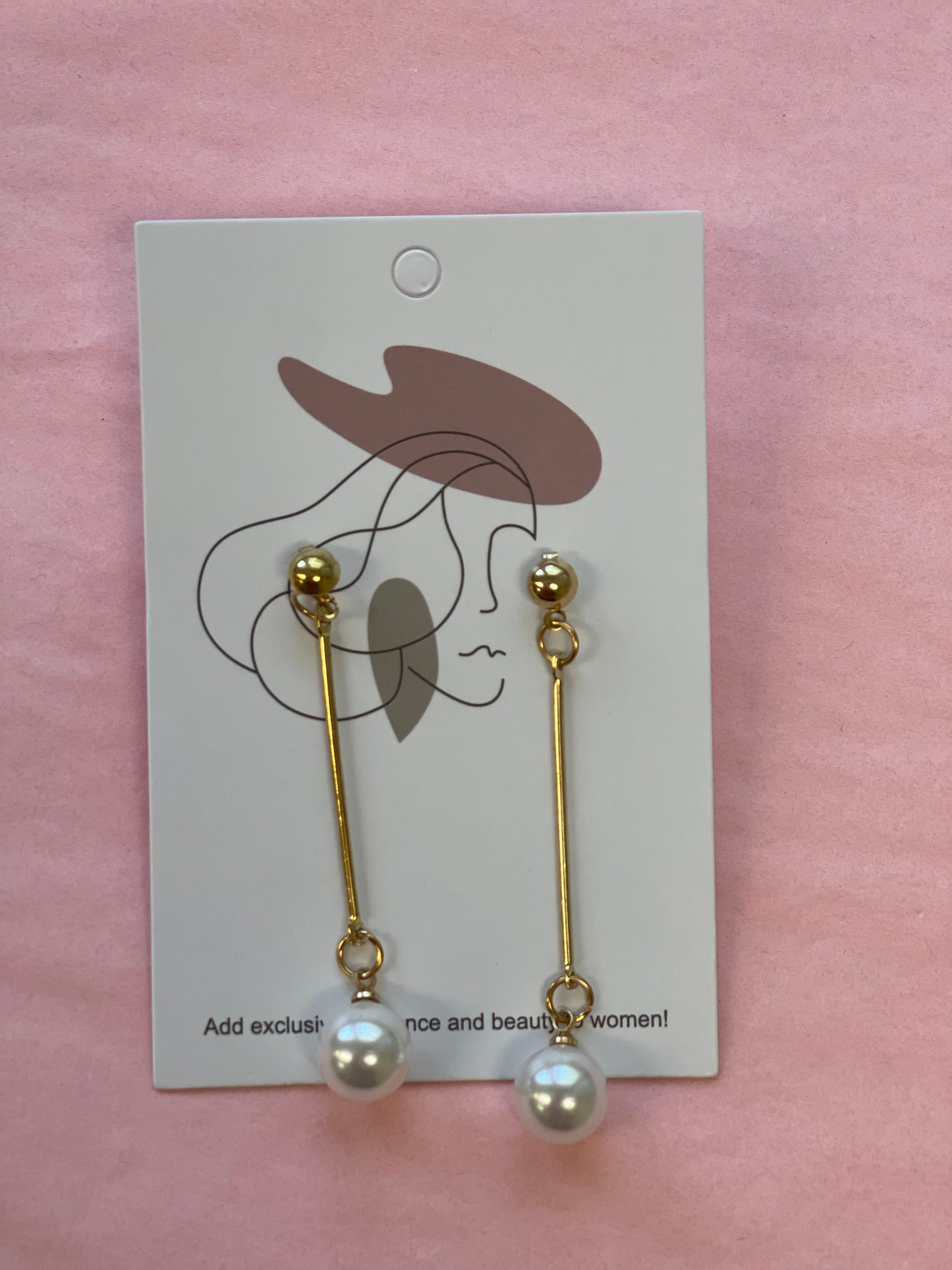 pearl drop earrings