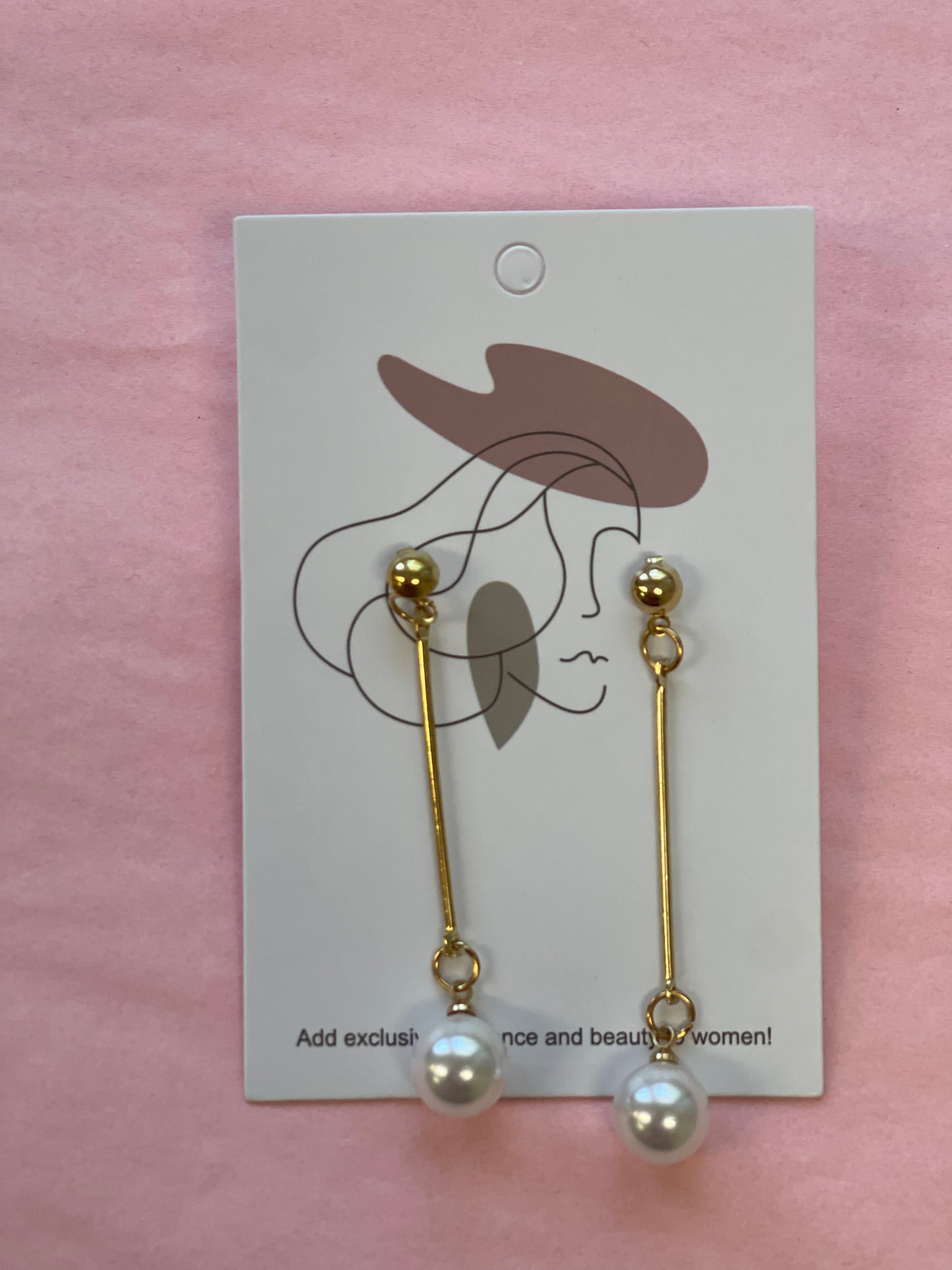 pearl drop earrings