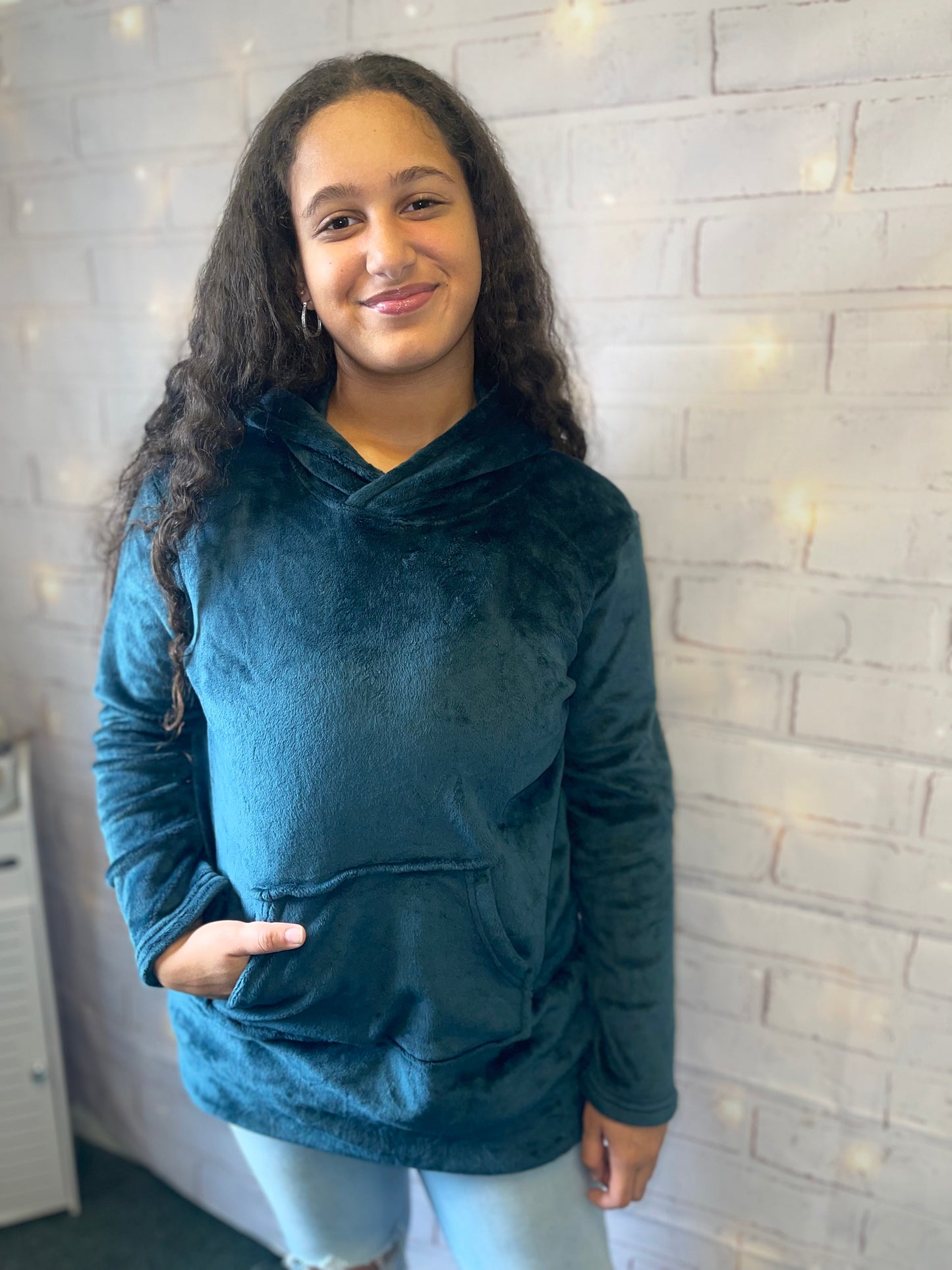 oversized plush blanket hoodie