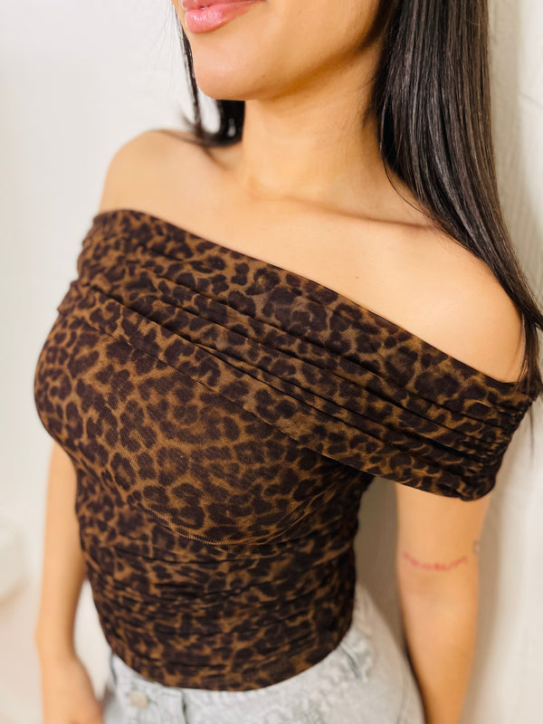 Brown Sugar Off-Shoulder Blouse