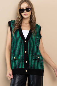 Toasty Pine Sweater Vest