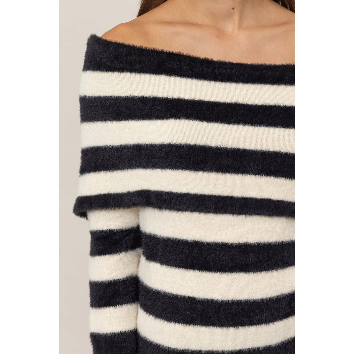 Chilled Mornings Off-Shoulder Sweater