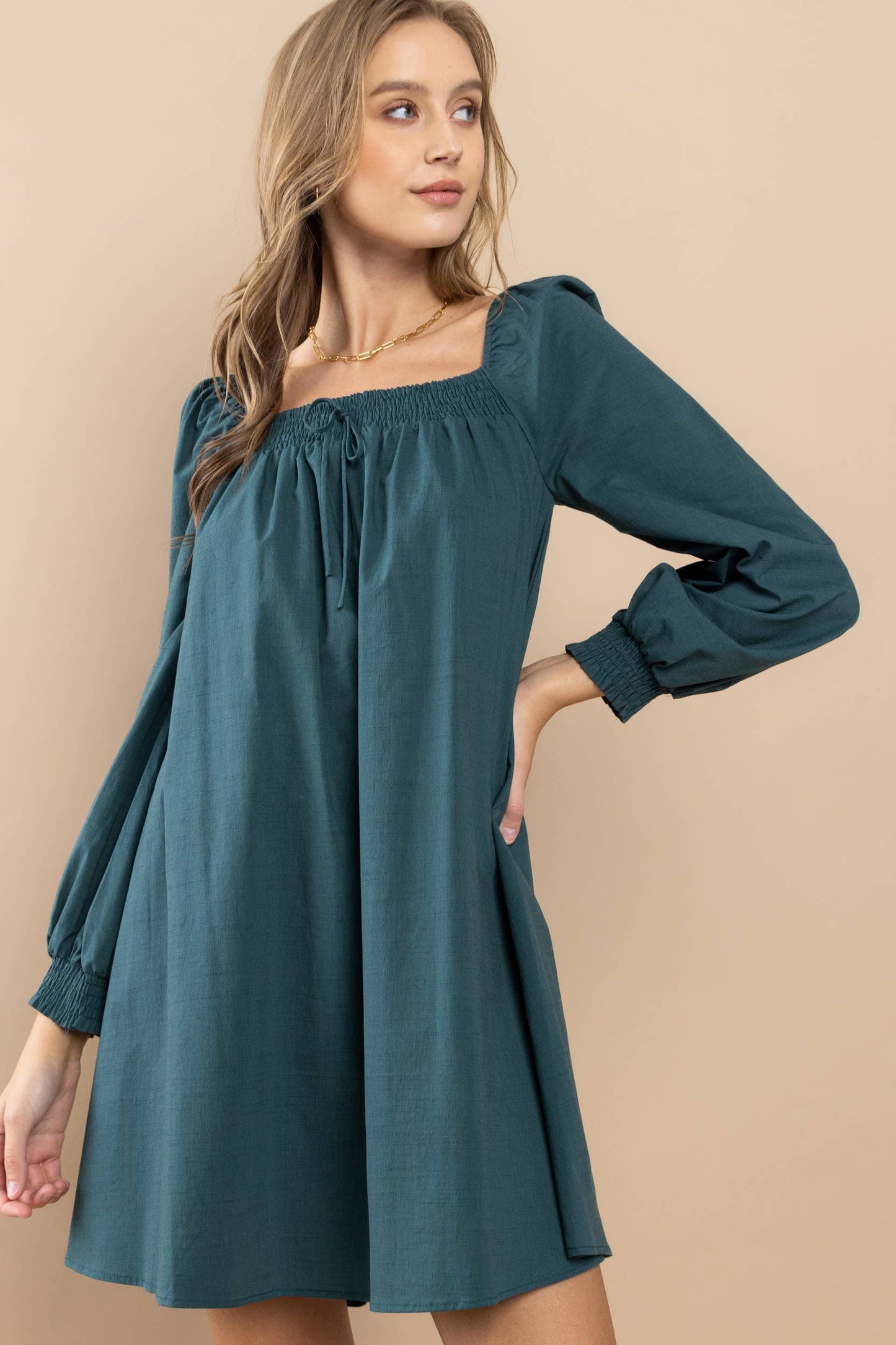 Cool Harvest Babydoll Dress