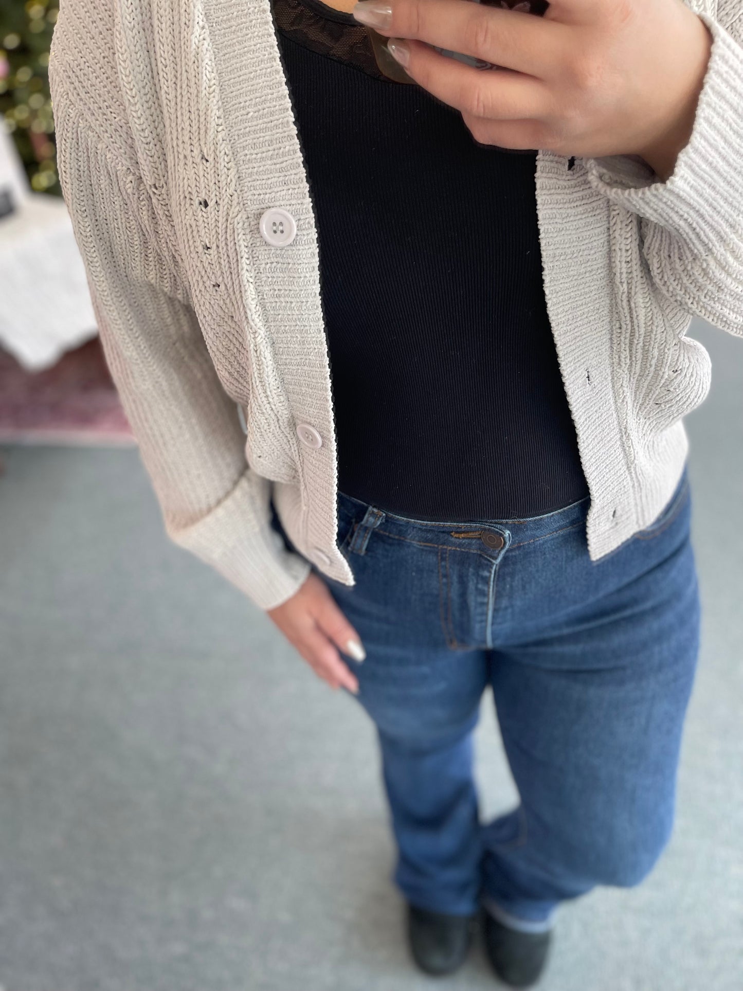 Frosted Meadow Knitted Cardigan