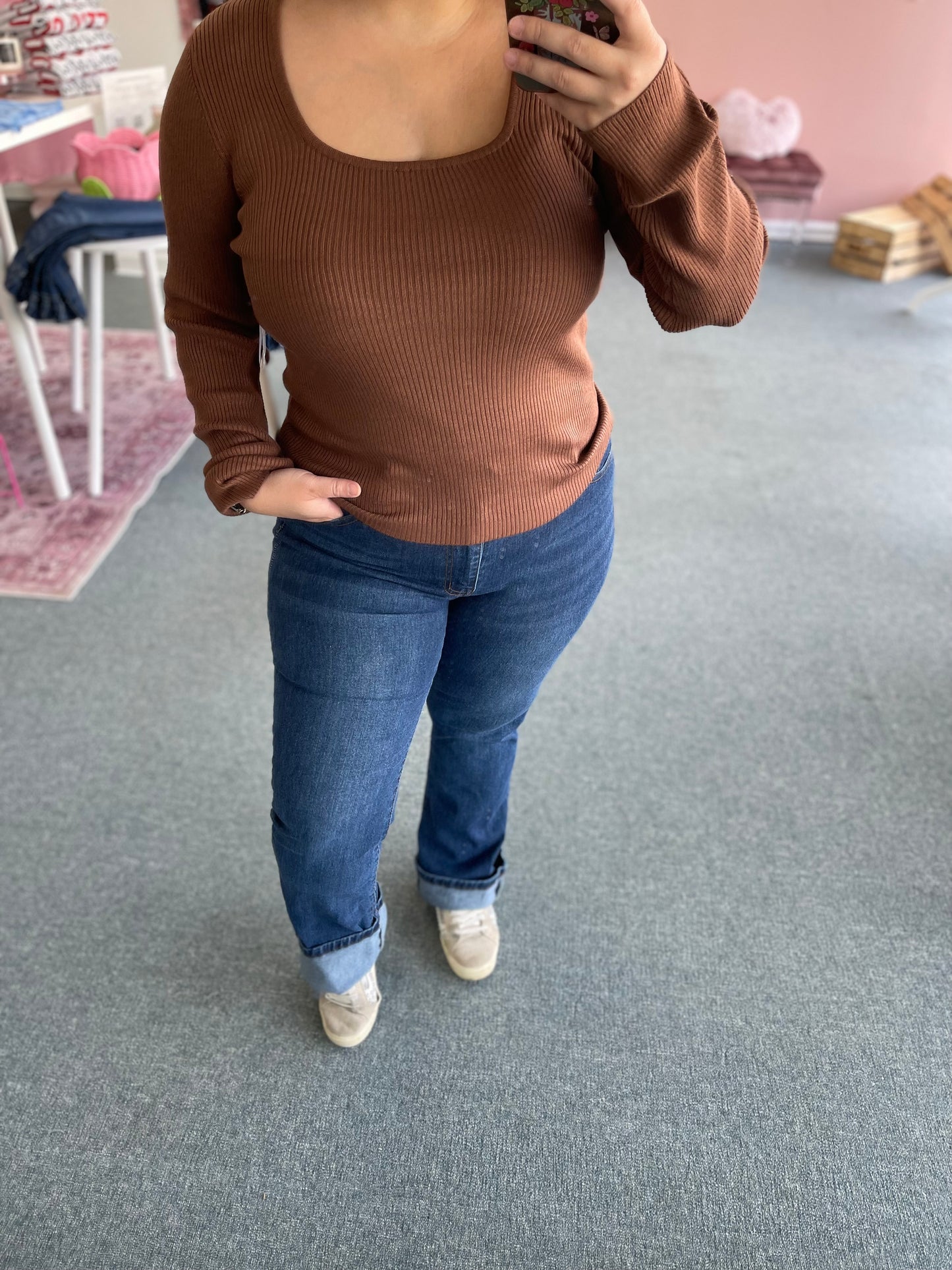 Hayden Rib-knit Top