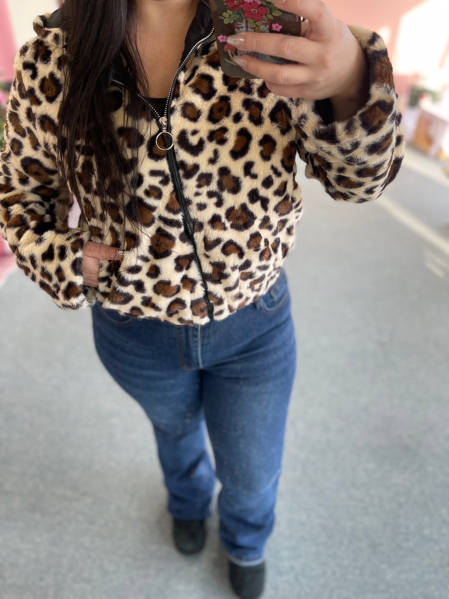 Strut & Slay Cheetah Zip-Up