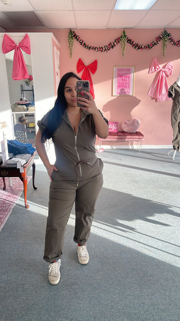 Midnight Moss Utility Jumpsuit