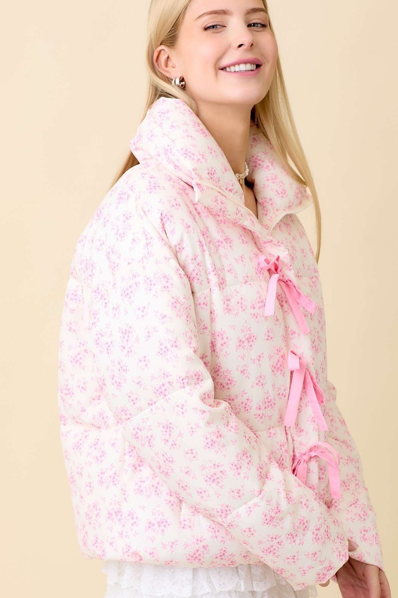 Rosy Dreams Puffer Jacket