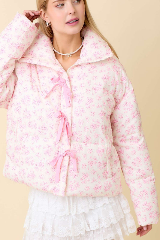 Rosy Dreams Puffer Jacket