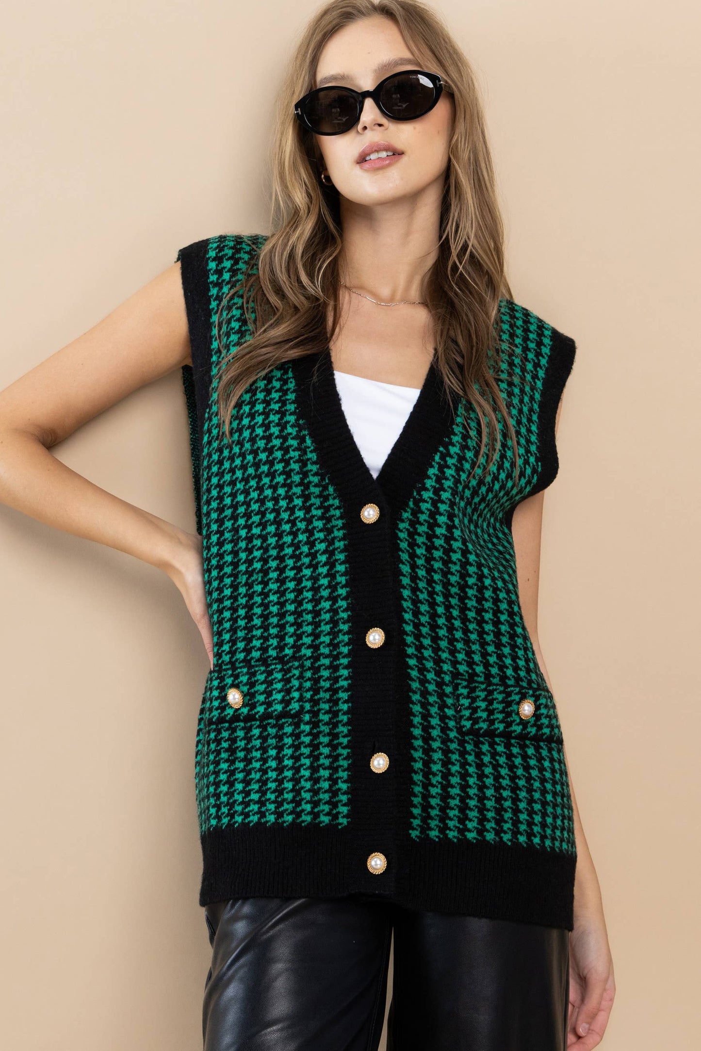 Toasty Pine Sweater Vest