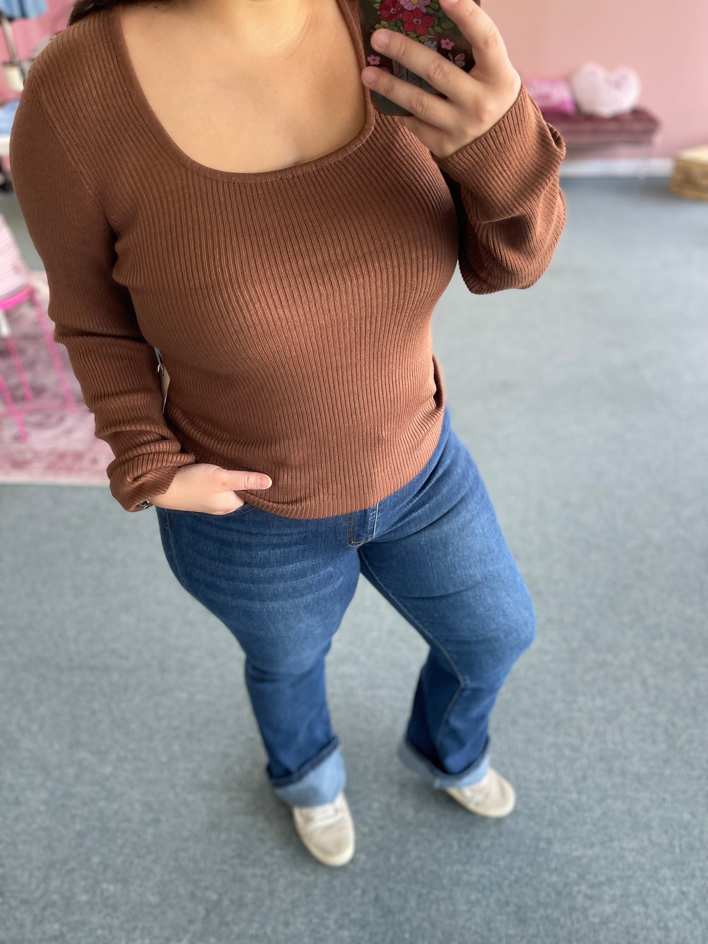 Hayden Rib-knit Top