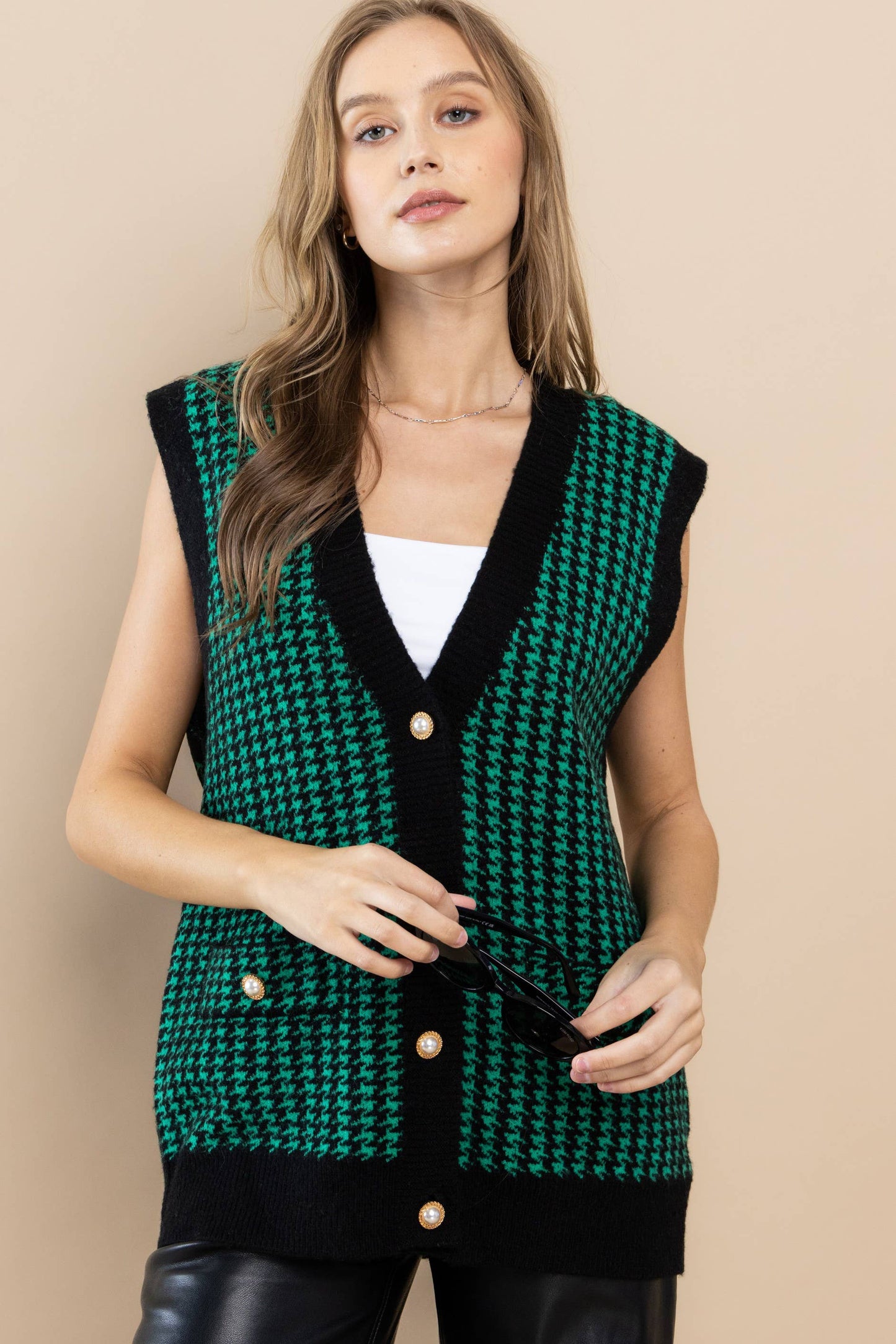 Toasty Pine Sweater Vest