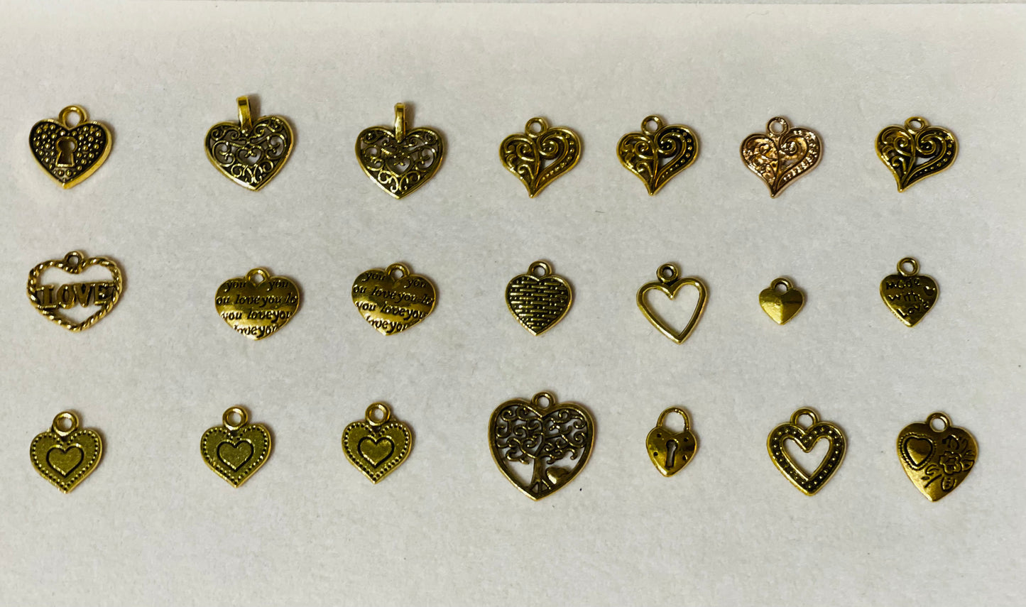 Heart Charms (GOLD)