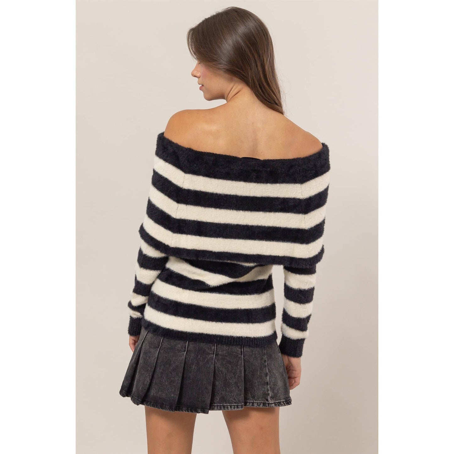 Chilled Mornings Off-Shoulder Sweater
