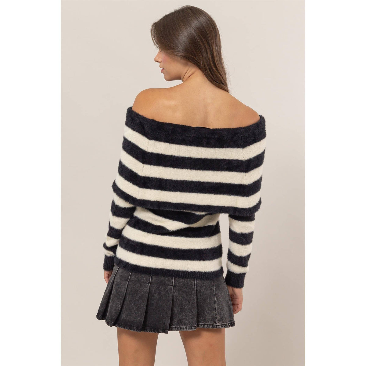 Chilled Mornings Off-Shoulder Sweater