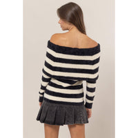 Chilled Mornings Off-Shoulder Sweater