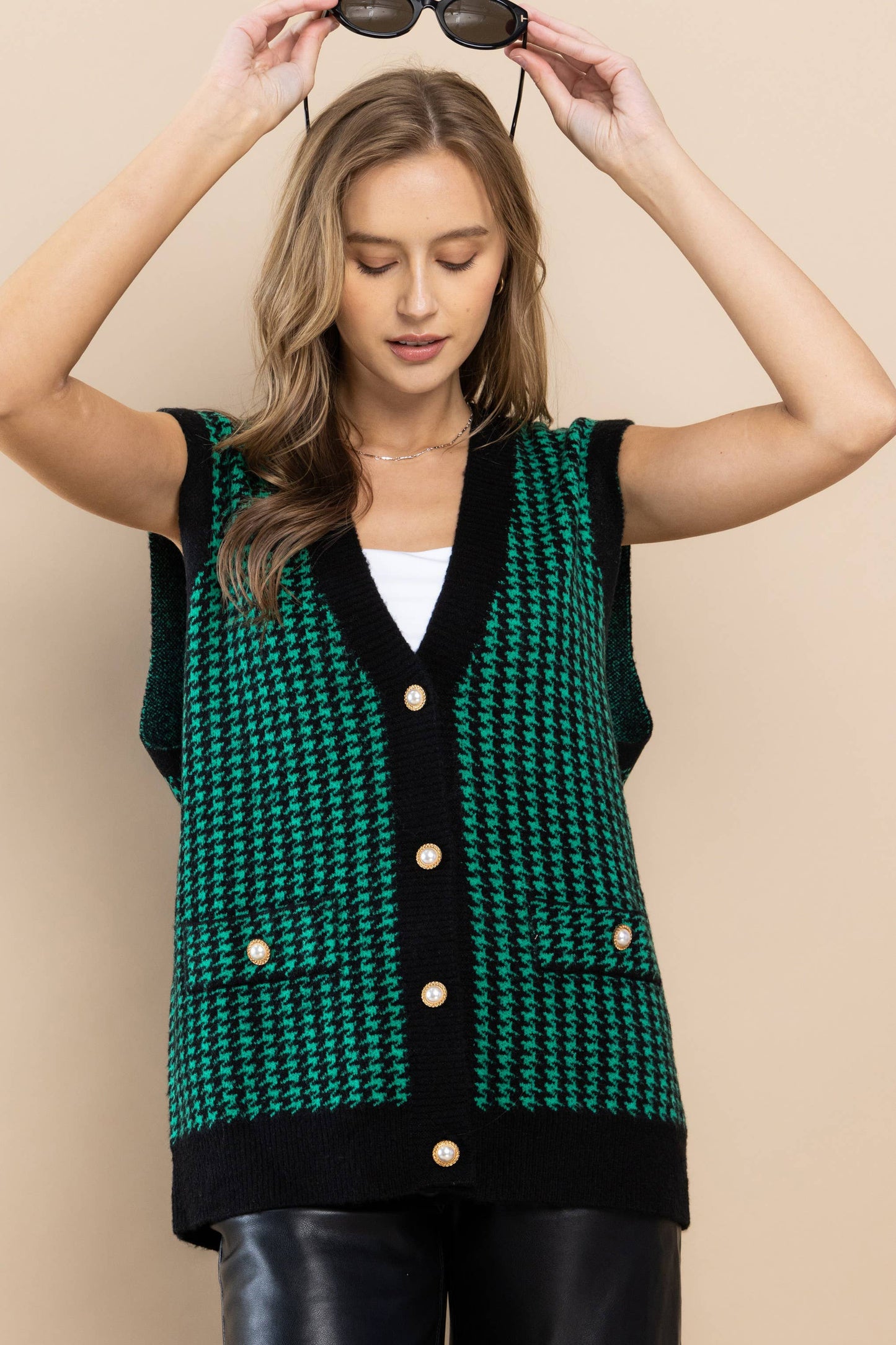 Toasty Pine Sweater Vest