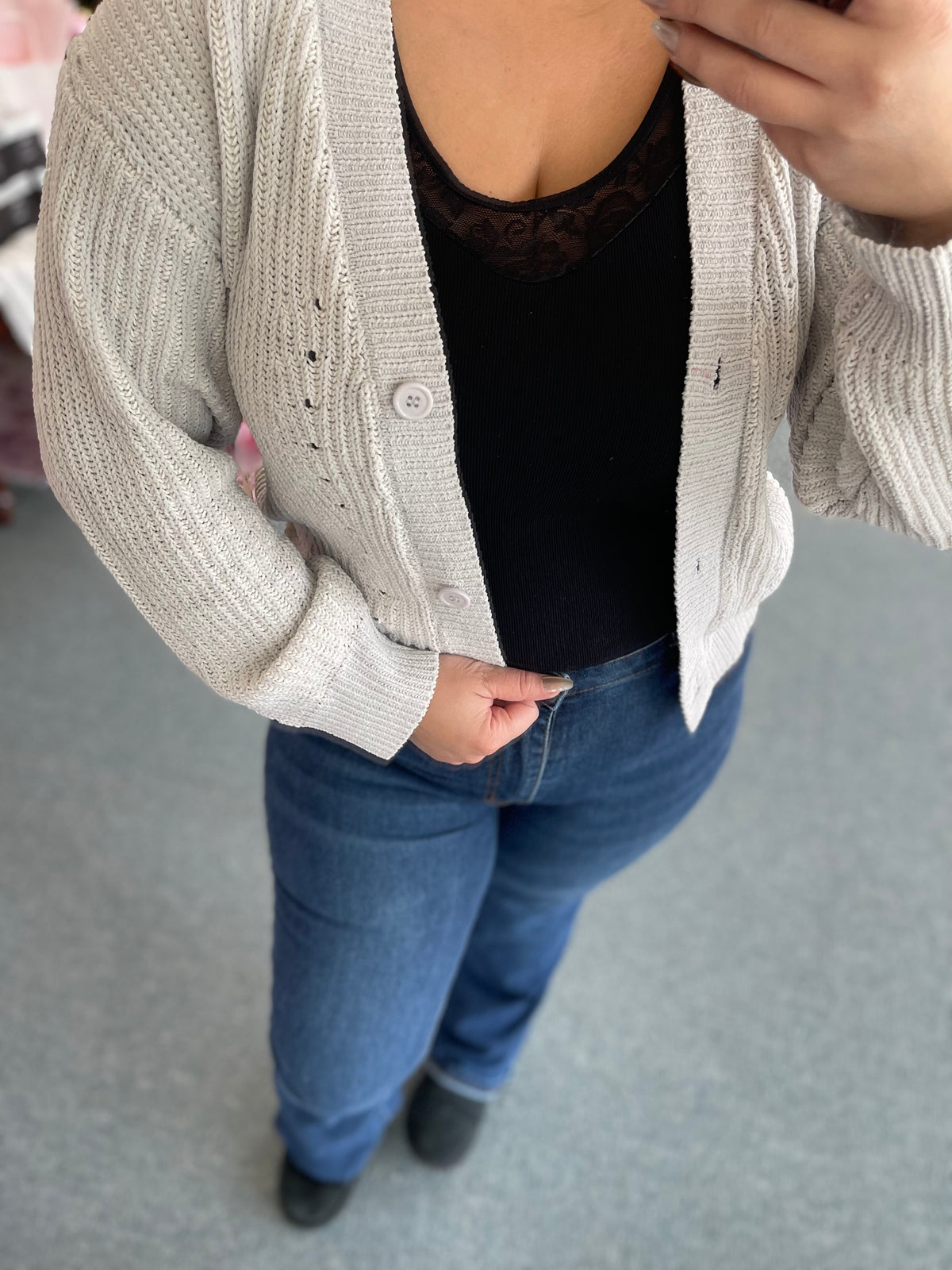 Frosted Meadow Knitted Cardigan