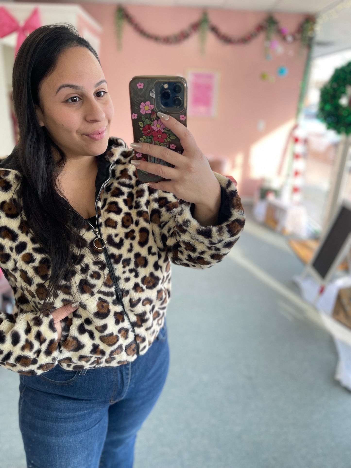 Strut & Slay Cheetah Zip-Up