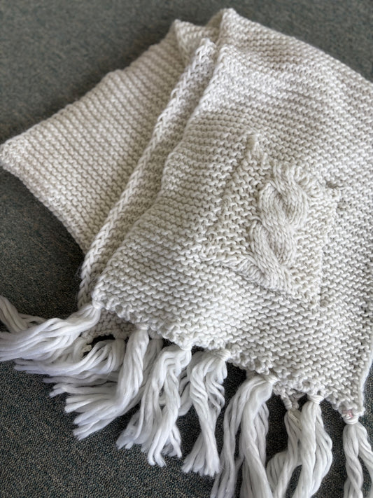 Ivory Haven Knit Scarf