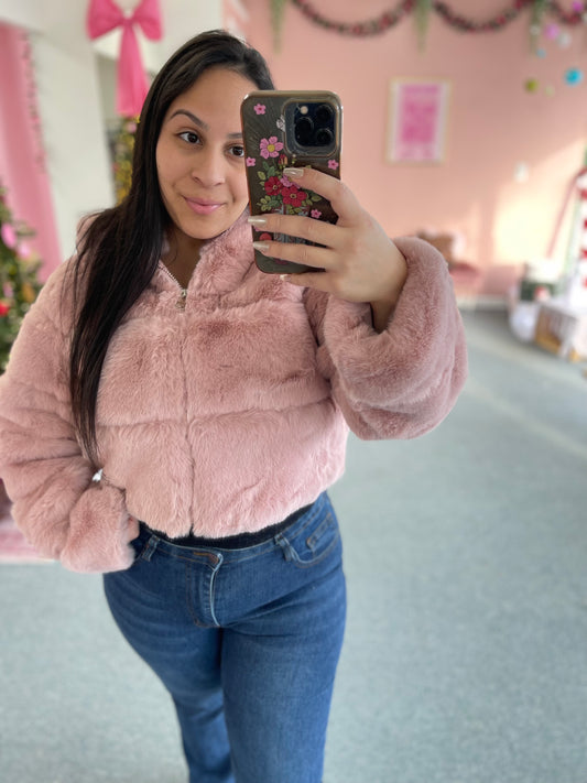 Juliette Hooded Fur Jacket