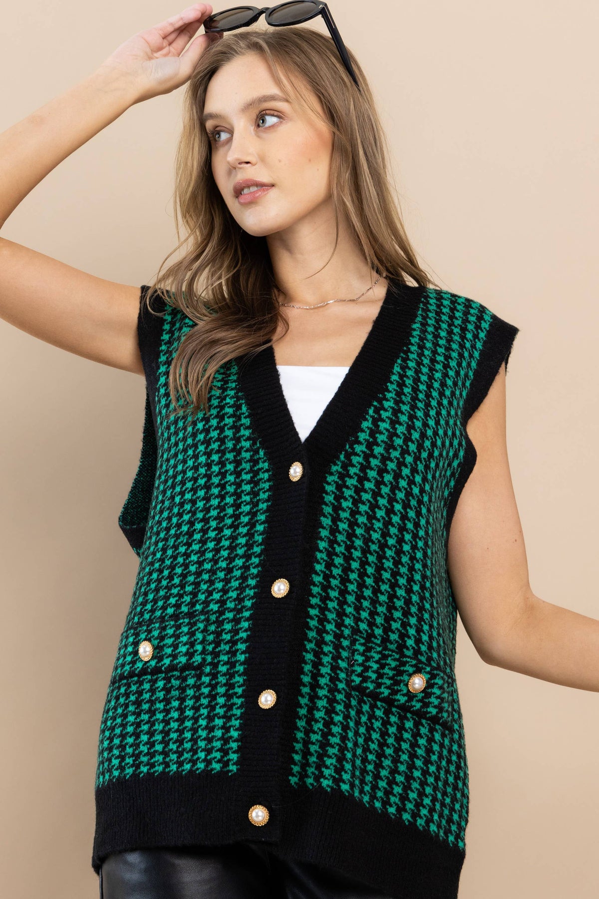 Toasty Pine Sweater Vest