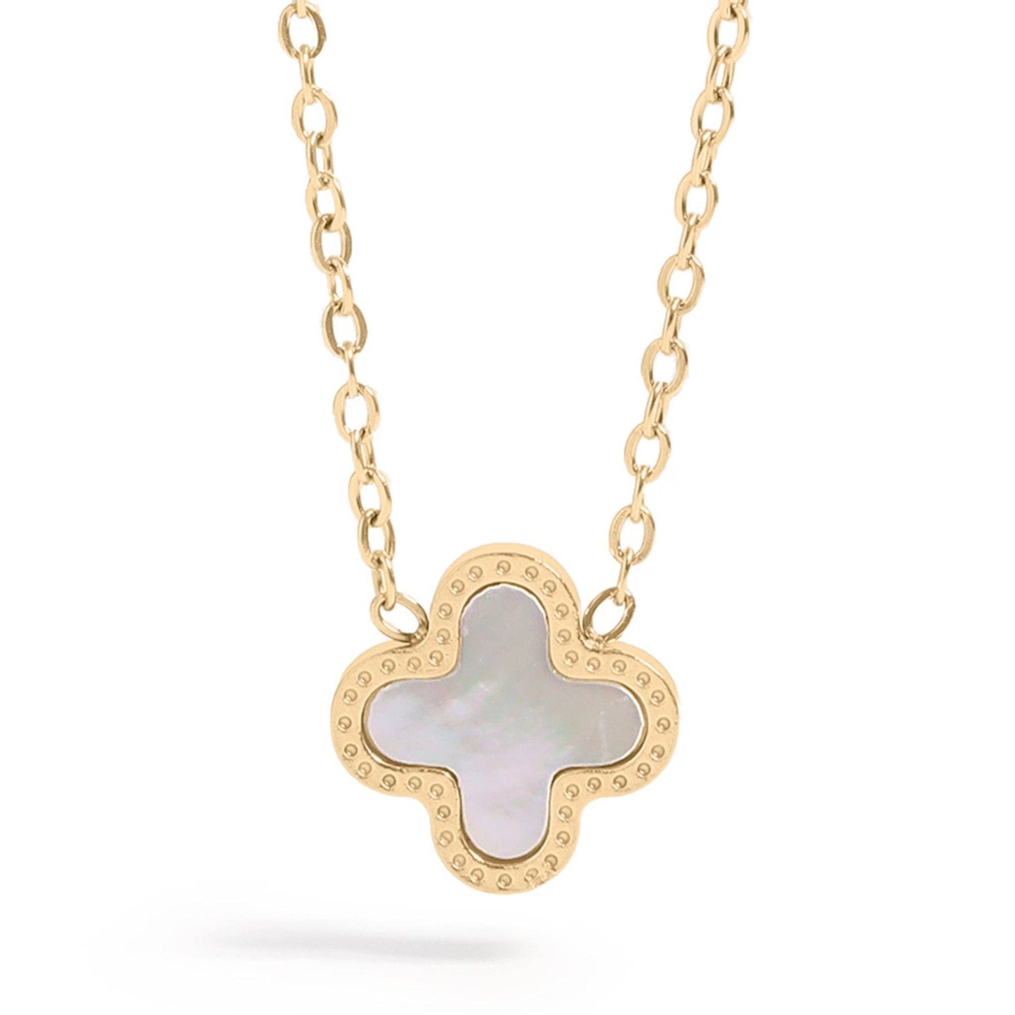 Lucky Clover Stainless Steel Necklace