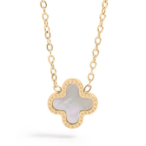 Lucky Clover Stainless Steel Necklace
