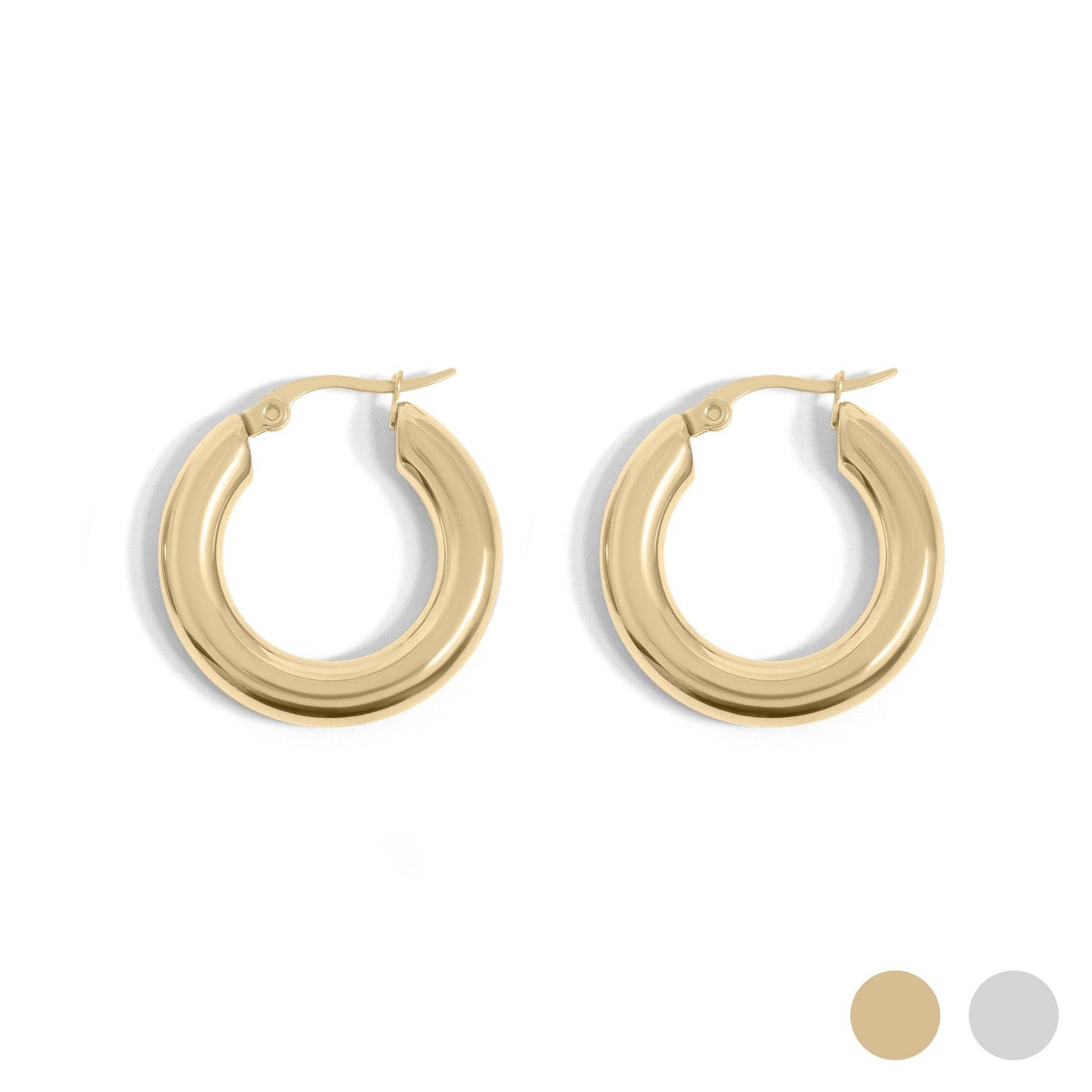 Classic Golden Chunky Hoop