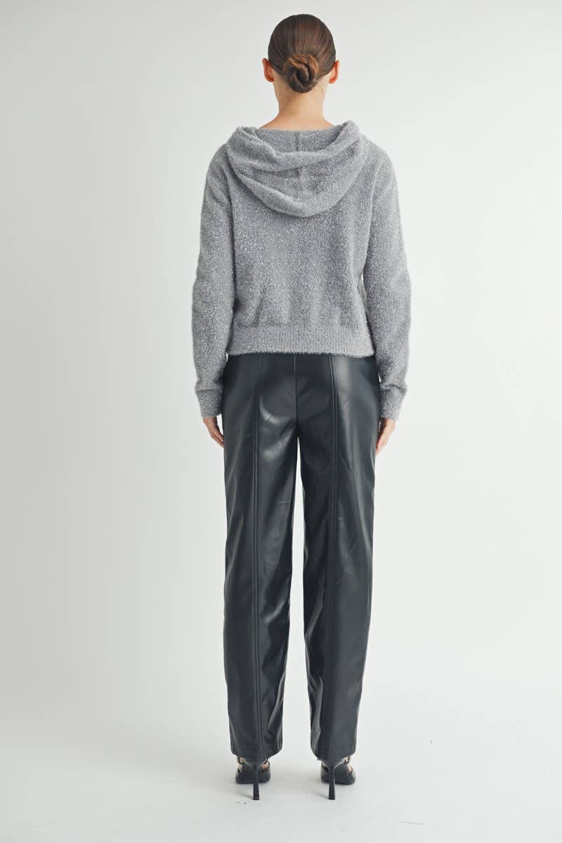 Blackberry Lane Faux Leather Straight-Leg Pants