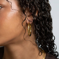 Classic Golden Chunky Hoop